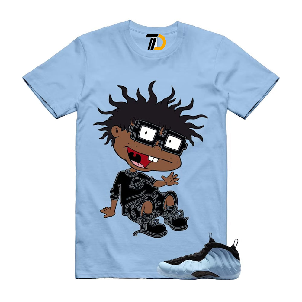Foamposite Psychic Blue Black Air One Shirt To Match Finster Streetwear T-Shirt 2025