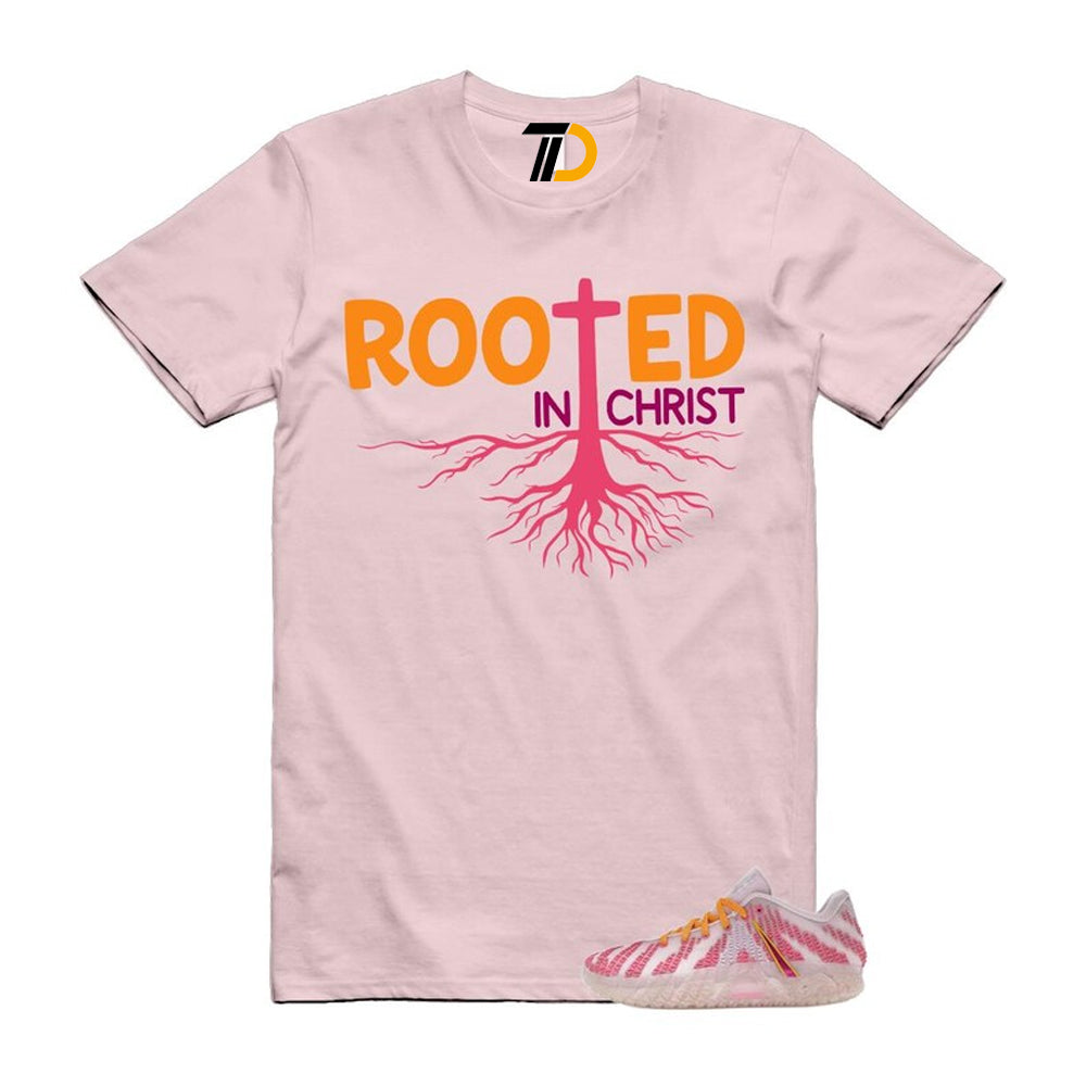 Ja 3 Pink Foam Silt Red Sundial Orange Shirt To Match Rooted In Christ Streetwear T-Shirt 2025