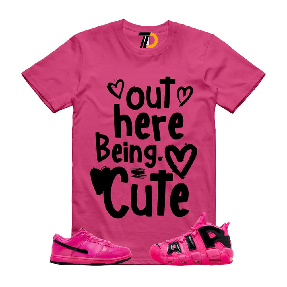 Dunk Pink Blast Black Air More Uptempo SE Low Shirt To Match Out Here Being Cute Streetwear T-Shirt 2026