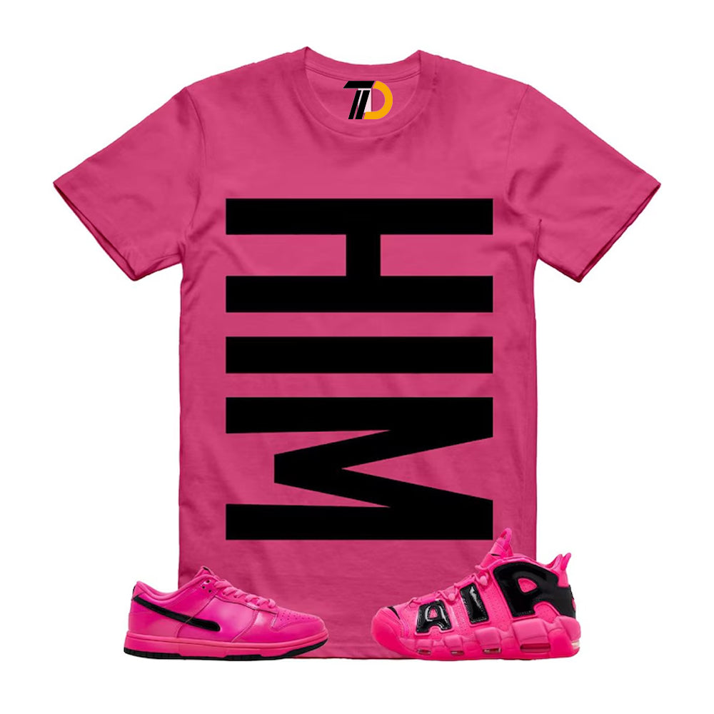 Dunk Pink Blast Black Air More Uptempo SE Low Shirt To Match Him Vert Streetwear T-Shirt 2026