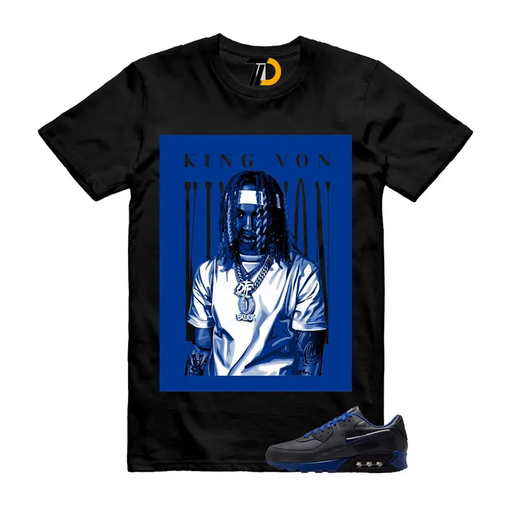 Air Max 90 Indianapolis Anthracite Black Gym Blue Shirt To Match King Von Streetwear T-Shirt 2026
