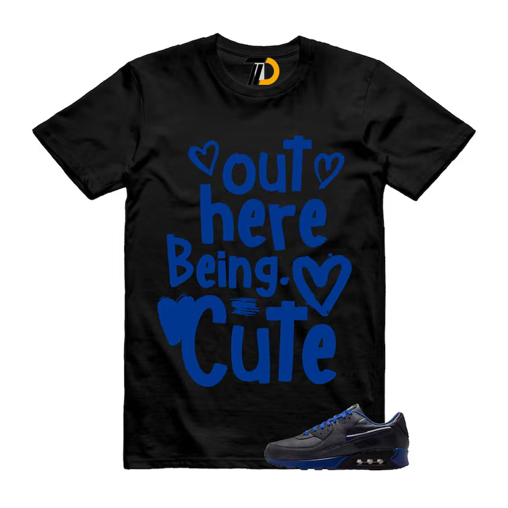 Air Max 90 Indianapolis Anthracite Black Gym Blue Shirt To Match Out Here Being Cute Streetwear T-Shirt 2026