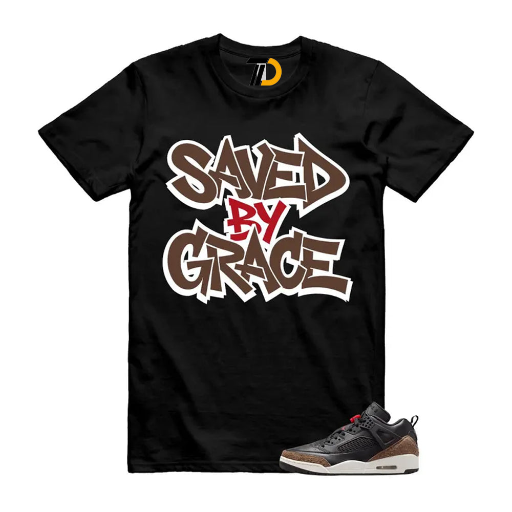 Spizike Palomino Black Phantom University Red Low Shirt To Match Saved By Grace Streetwear T-Shirt 2026