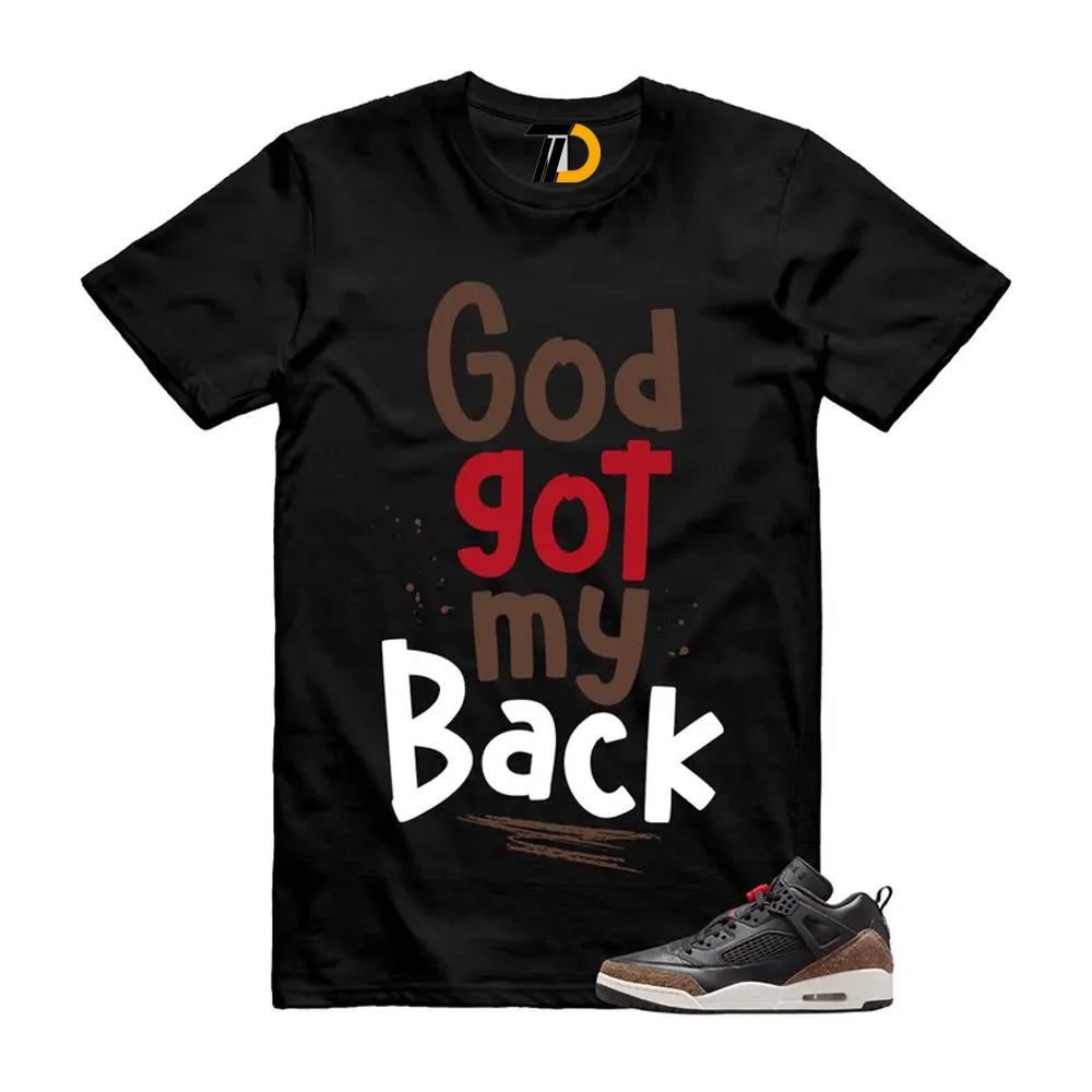 Spizike Palomino Black Phantom University Red Low Shirt To Match God Got My Back Streetwear T-Shirt 2026