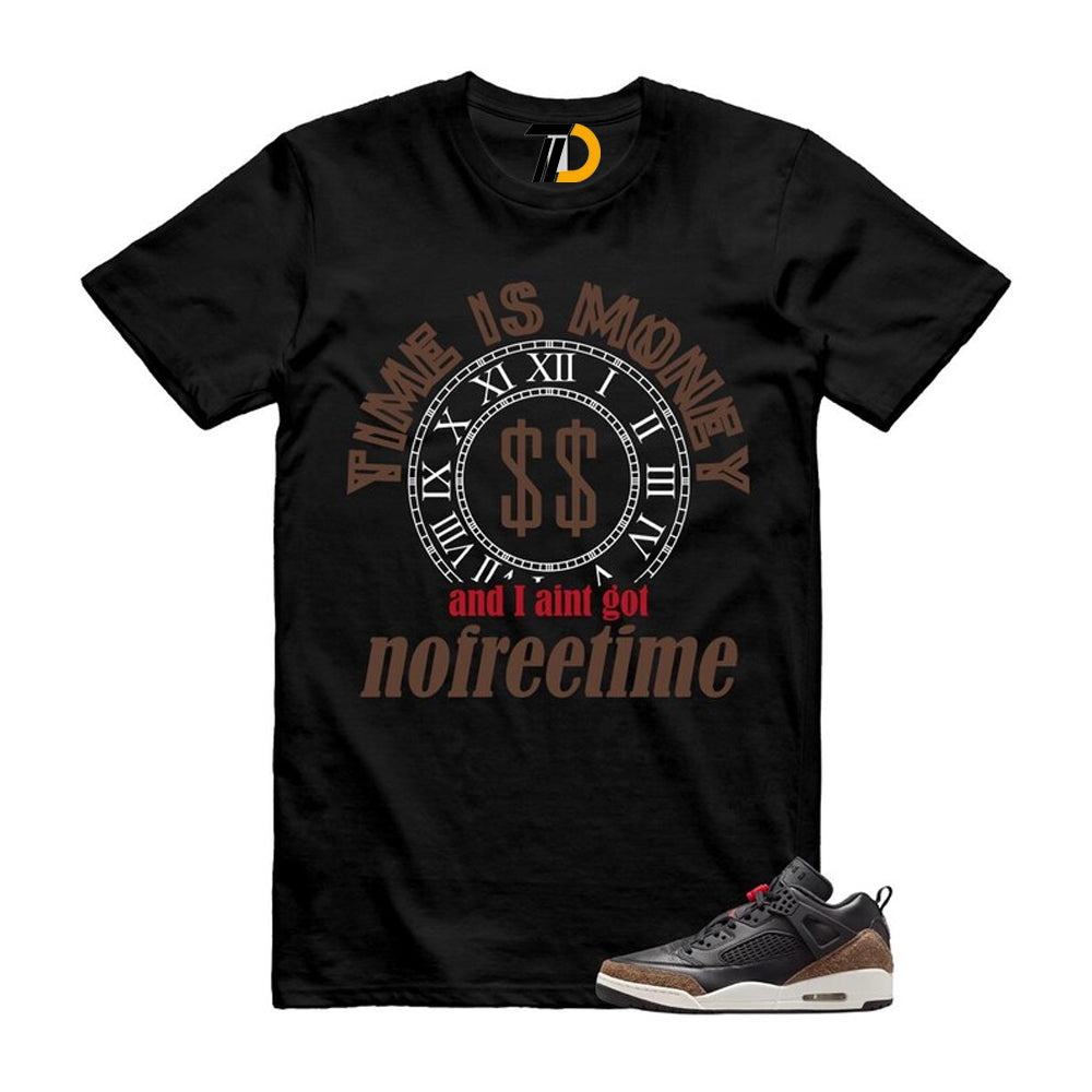 Spizike Palomino Black Phantom University Red Low Shirt To Match Time Is Money Streetwear T-Shirt 2026