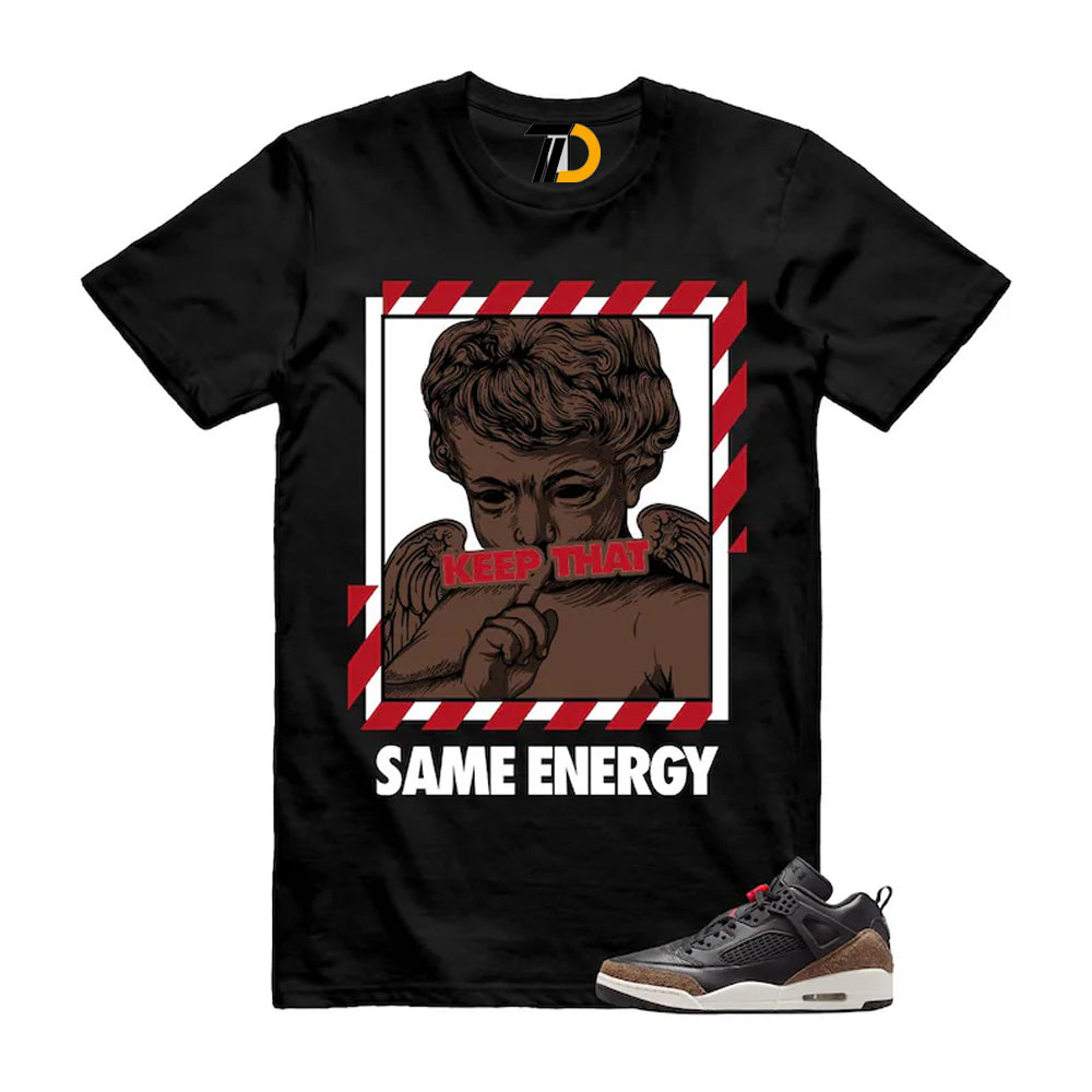 Spizike Palomino Black Phantom University Red Low Shirt To Match Energy Streetwear T-Shirt 2026