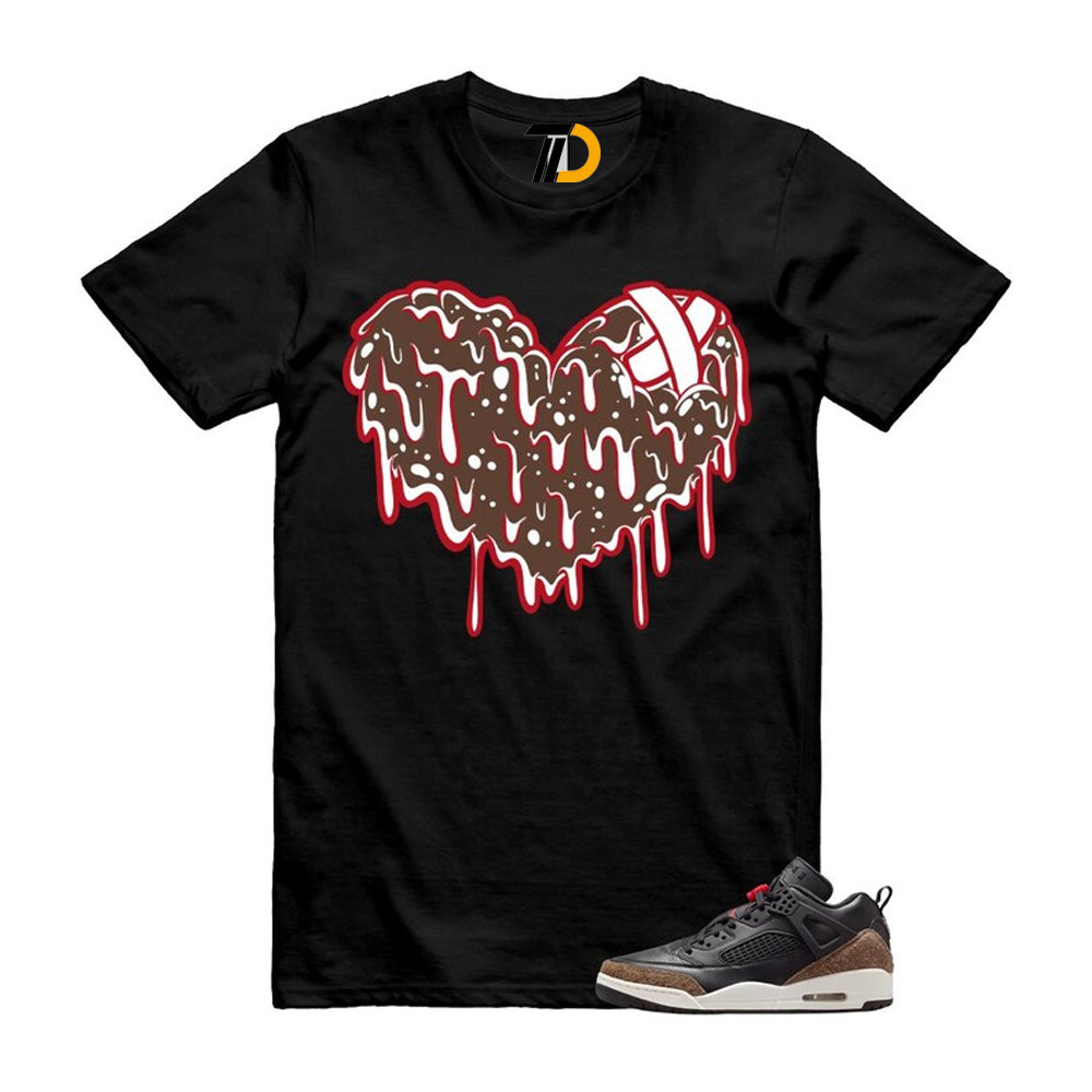 Spizike Palomino Black Phantom University Red Low Shirt To Match Drippy Heart Streetwear T-Shirt 2026