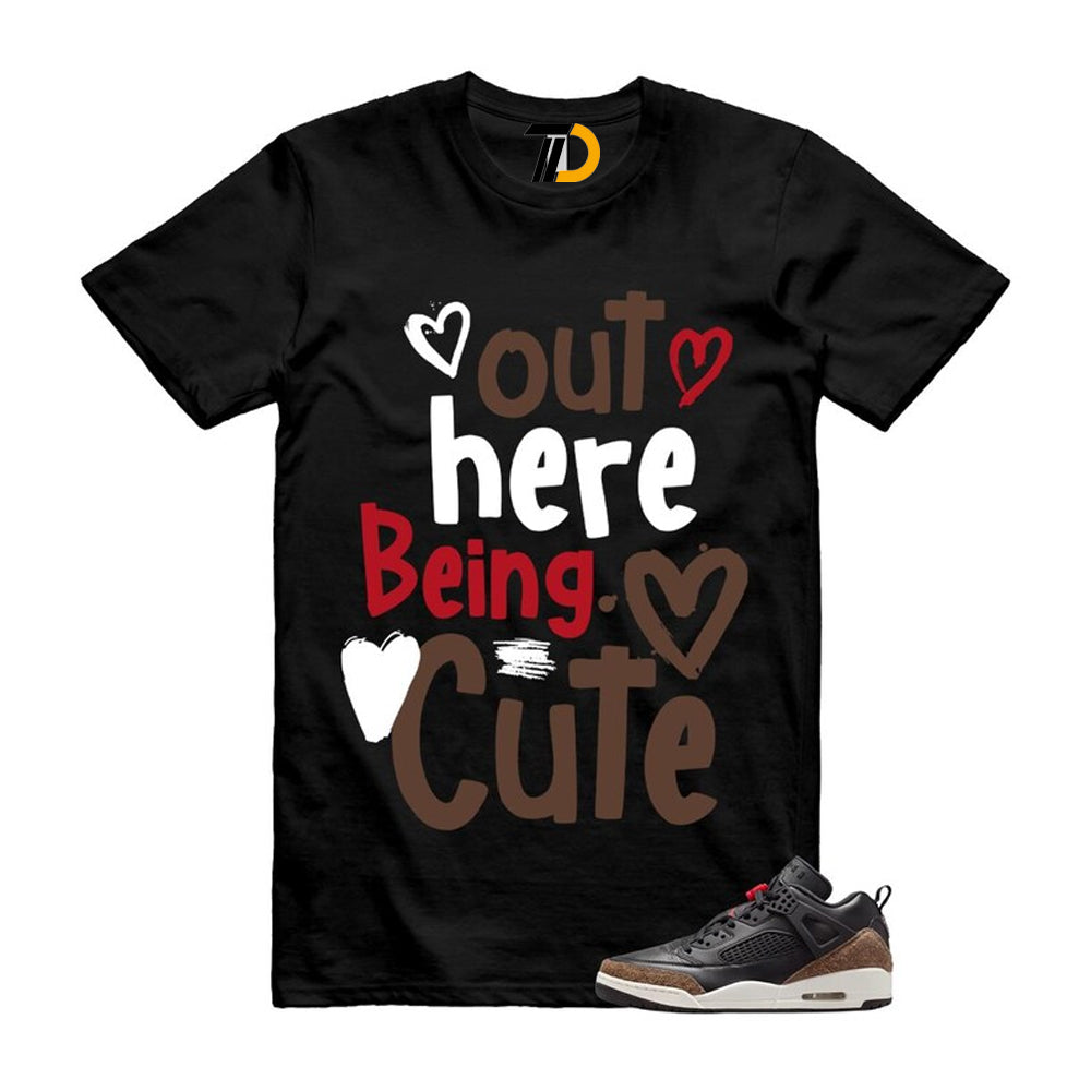 Spizike Palomino Black Phantom University Red Low Shirt To Match Out Here Being Cute Streetwear T-Shirt 2026