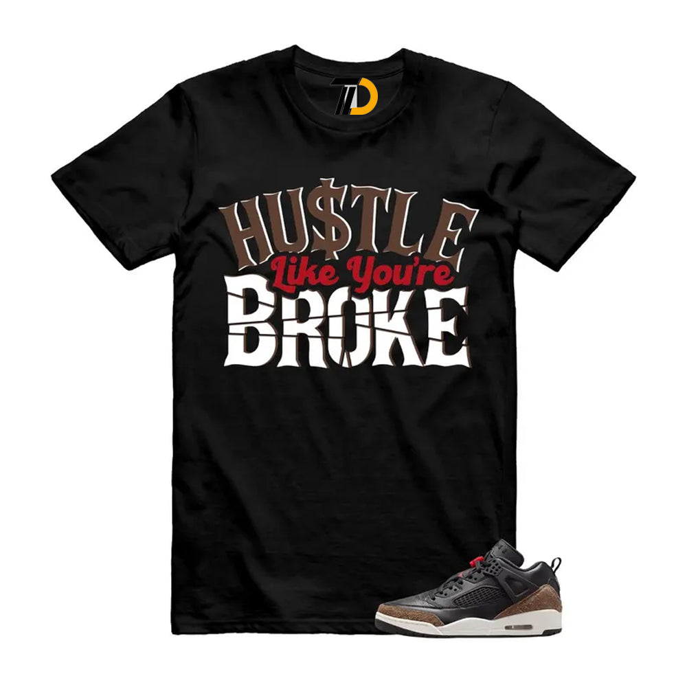 Spizike Palomino Black Phantom University Red Low Shirt To Match Broke Streetwear T-Shirt 2026
