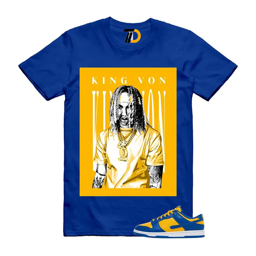 Dunk Blue Jay University Gold White Low Shirt To Match King Von Streetwear T-Shirt 2022