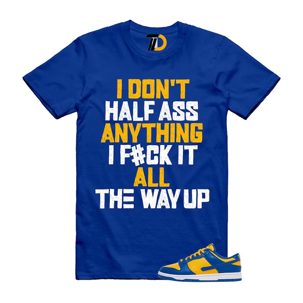 Dunk Blue Jay University Gold White Low Shirt To Match Half Streetwear T-Shirt 2022
