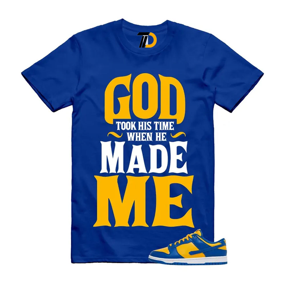 Dunk Blue Jay University Gold White Low Shirt To Match God Took His Time Streetwear T-Shirt 2022