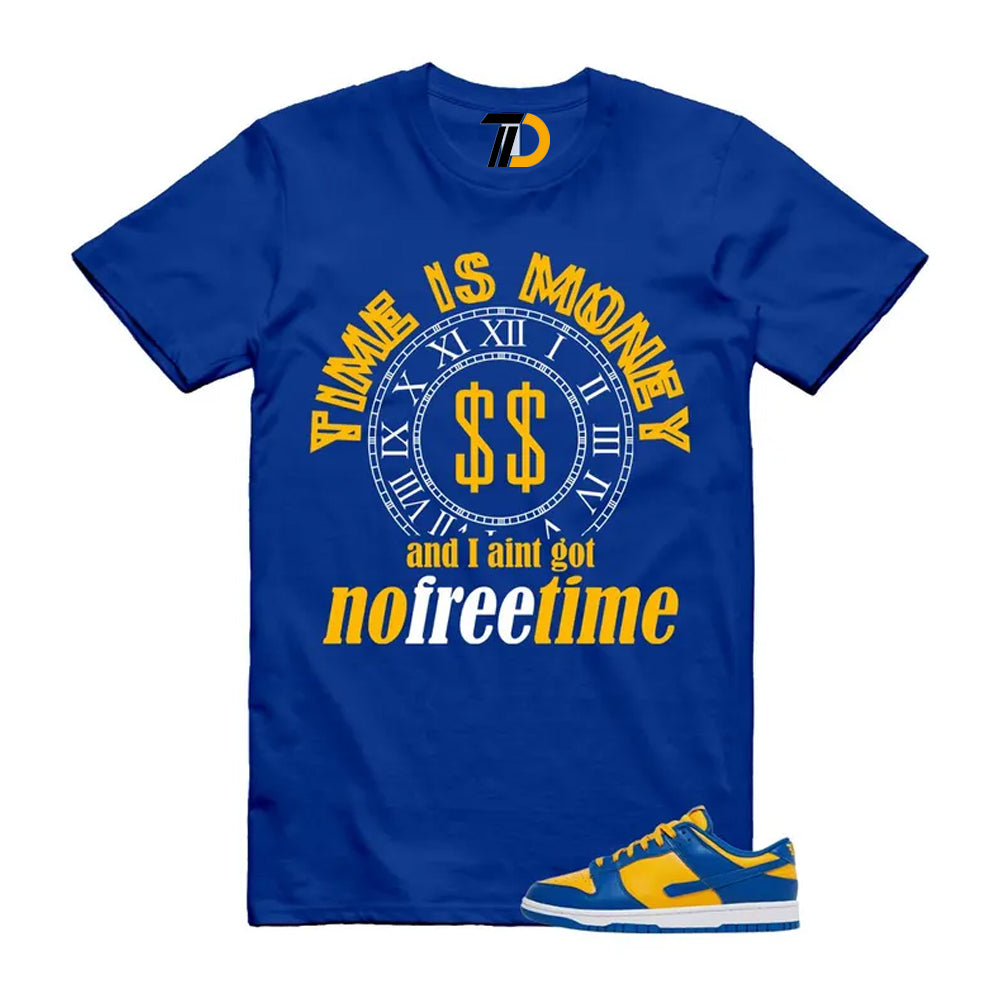 Dunk Blue Jay University Gold White Low Shirt To Match Time Is Money Streetwear T-Shirt 2022