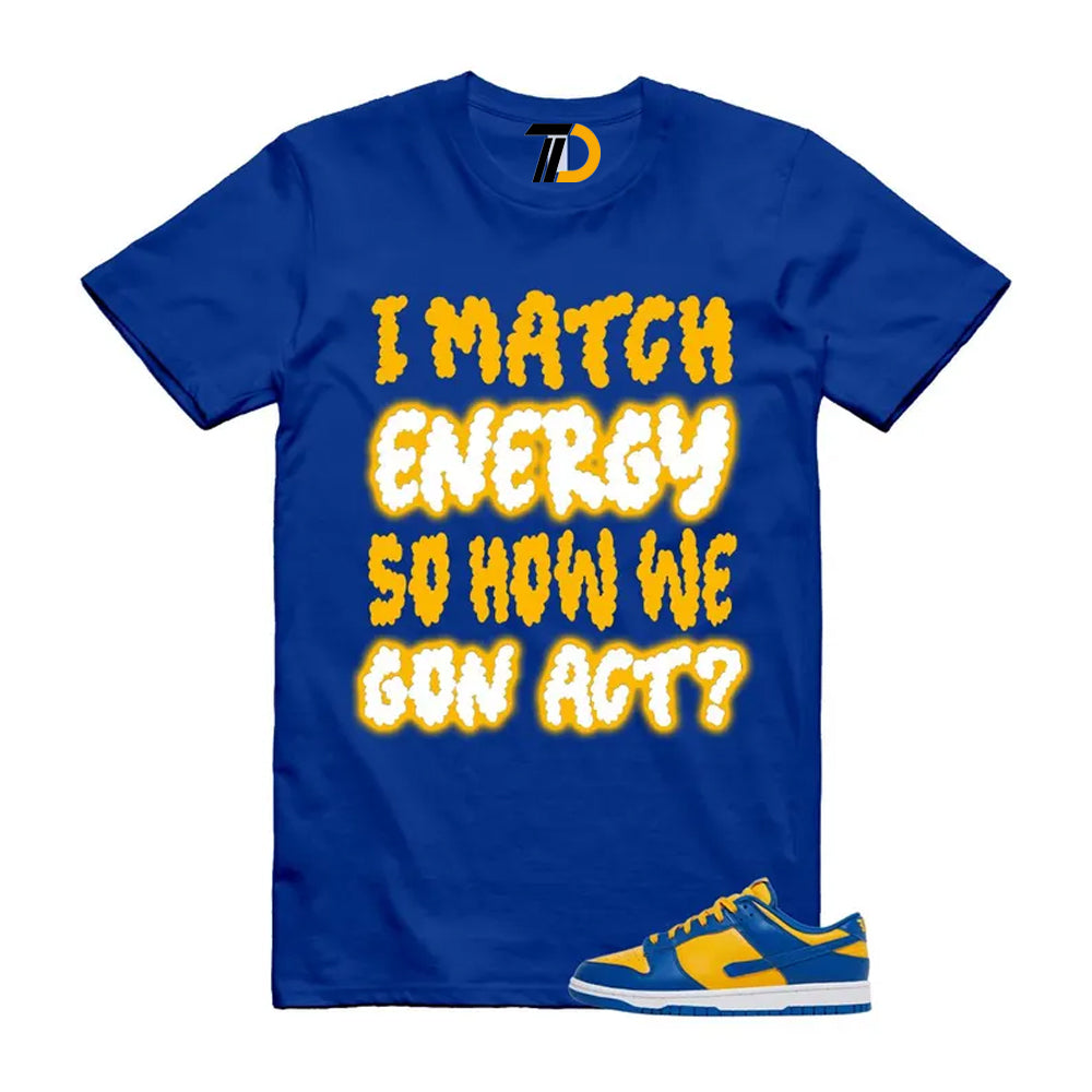 Dunk Blue Jay University Gold White Low Shirt To Match Match Streetwear T-Shirt 2022