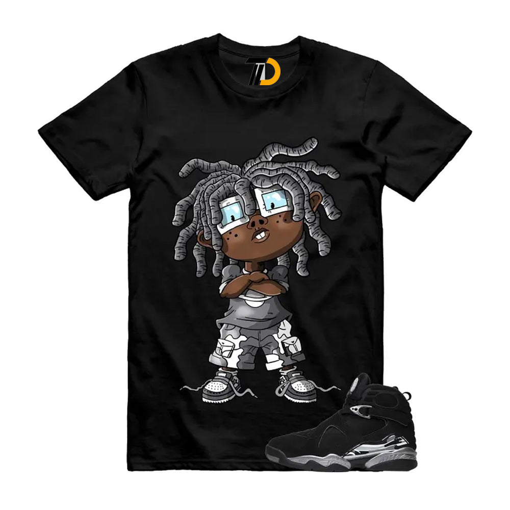 8 Chrome Grey White Shirt To Match Chongo Streetwear T-Shirt 2026