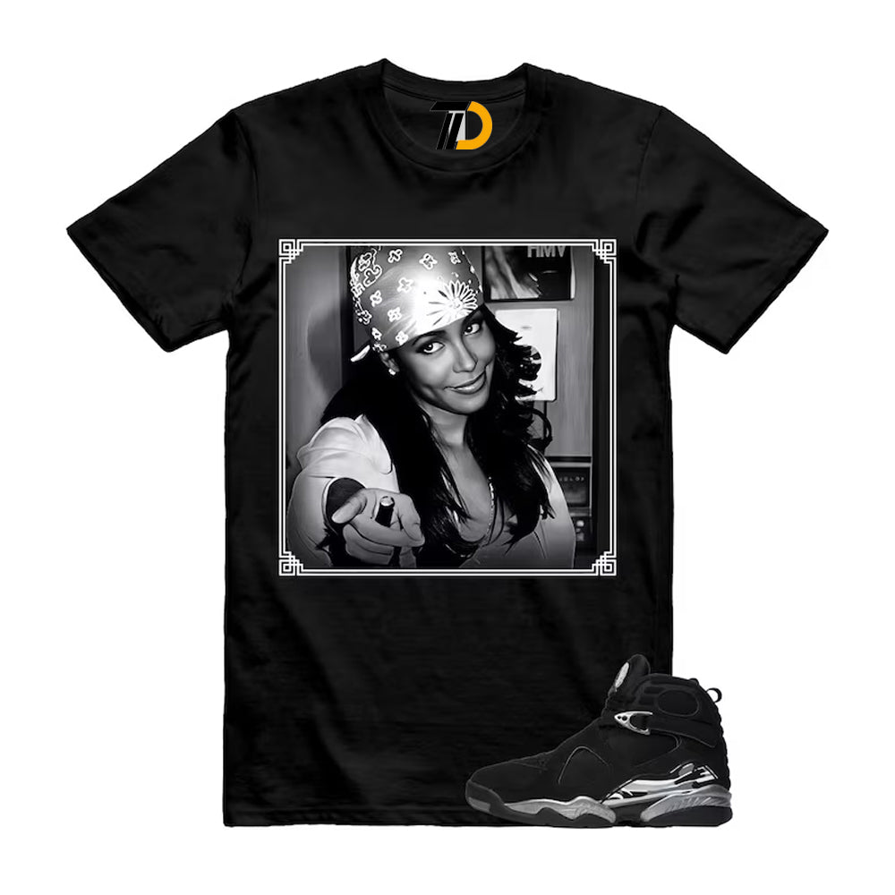 8 Chrome Grey White Shirt To Match Liyah Streetwear T-Shirt 2026