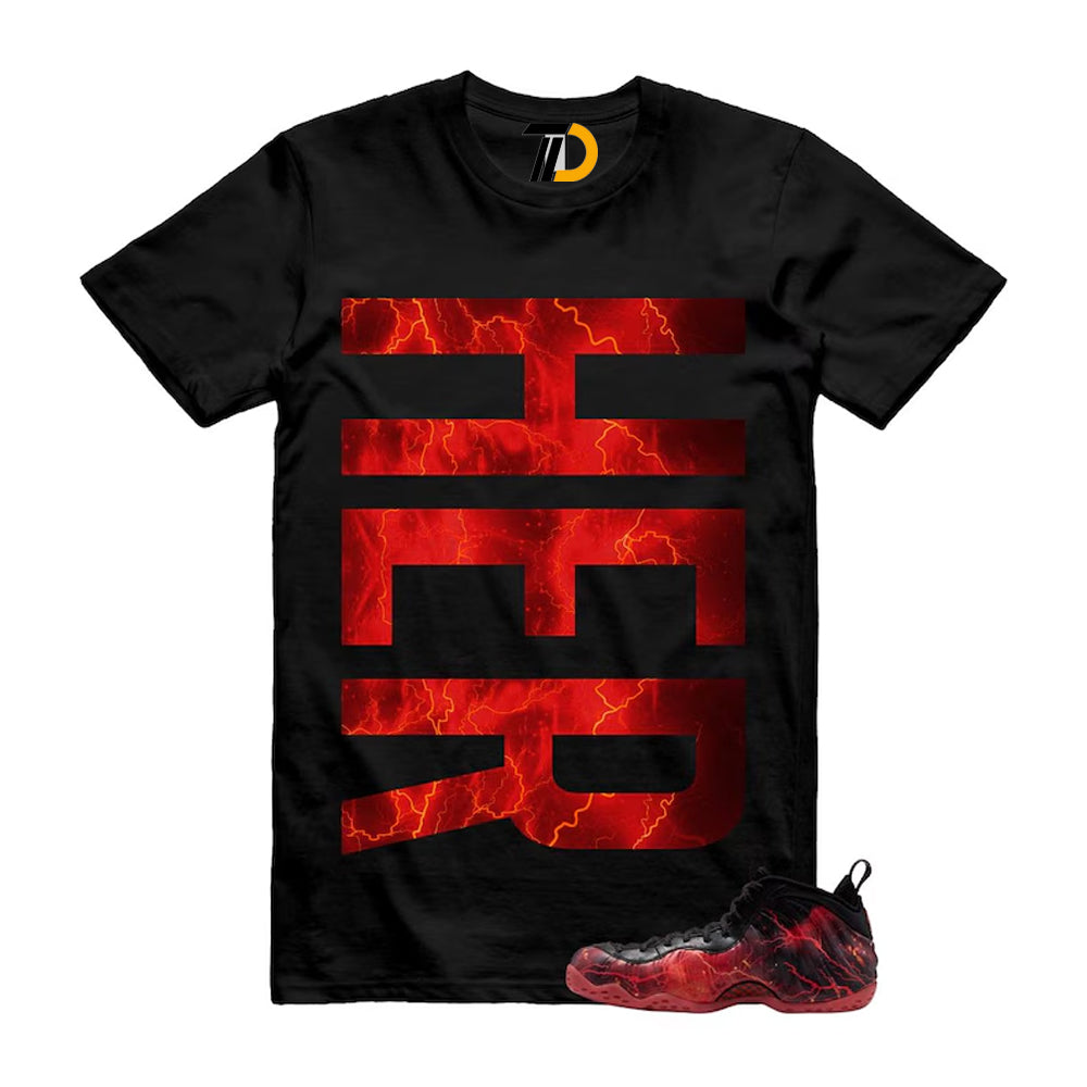 Foamposite One Stranger Black Bright Crimson Off Noir Red Lightning Stormy Air Shirt To Match Her Vert Streetwear T-Shirt 2026
