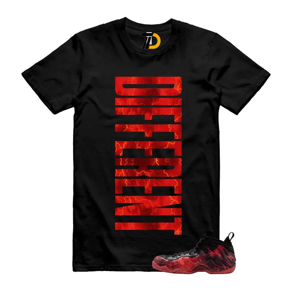 Foamposite One Stranger Black Bright Crimson Off Noir Red Lightning Stormy Air Shirt To Match Different Streetwear T-Shirt 2026