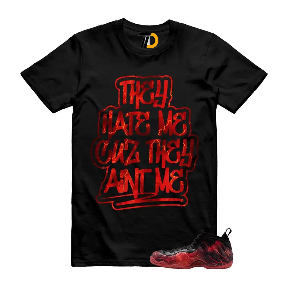 Foamposite One Stranger Black Bright Crimson Off Noir Red Lightning Stormy Air Shirt To Match Aint Me Streetwear T-Shirt 2026