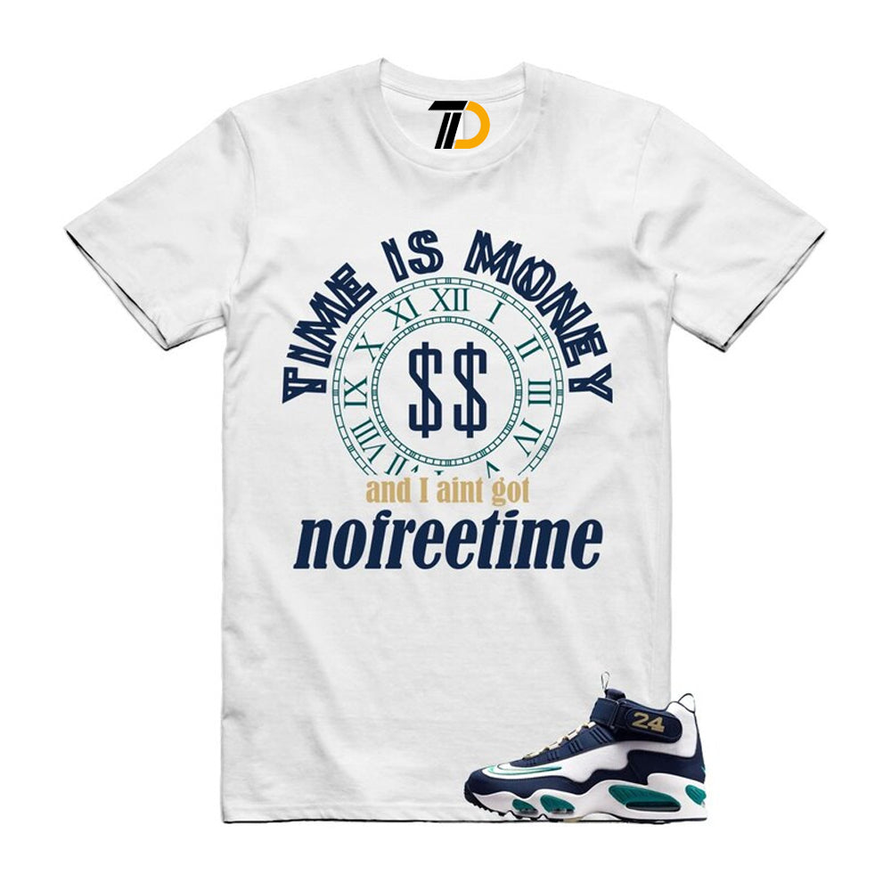 Air Griffey Max 1 Fresh Water Midnight Navy White Team Gold HBCU Swingman Classic Shirt To Match Time Is Money Streetwear T-Shirt 2026