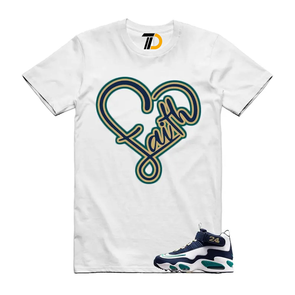 Air Griffey Max 1 Fresh Water Midnight Navy White Team Gold HBCU Swingman Classic Shirt To Match Faith Streetwear T-Shirt 2026