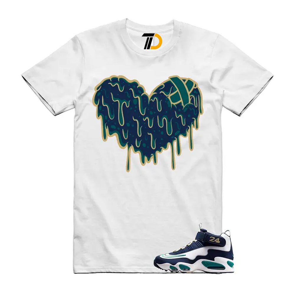 Air Griffey Max 1 Fresh Water Midnight Navy White Team Gold HBCU Swingman Classic Shirt To Match Drippy Heart Streetwear T-Shirt 2026
