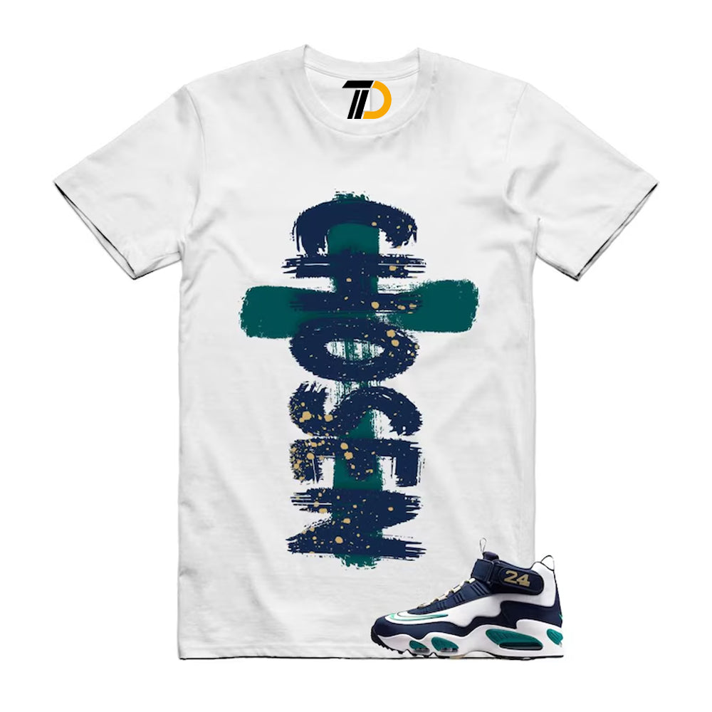 Air Griffey Max 1 Fresh Water Midnight Navy White Team Gold HBCU Swingman Classic Shirt To Match Chosen Streetwear T-Shirt 2026