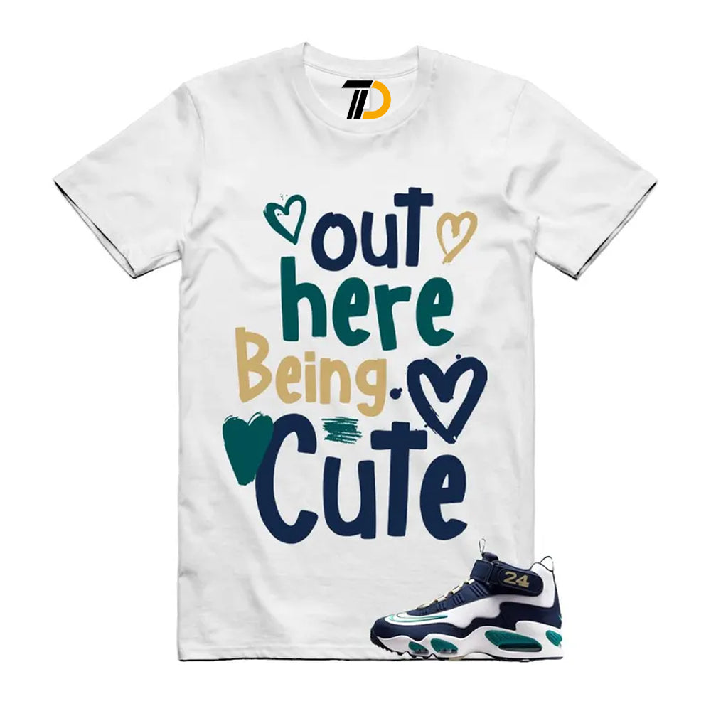 Air Griffey Max 1 Fresh Water Midnight Navy White Team Gold HBCU Swingman Classic Shirt To Match Out Here Being Cute Streetwear T-Shirt 2026