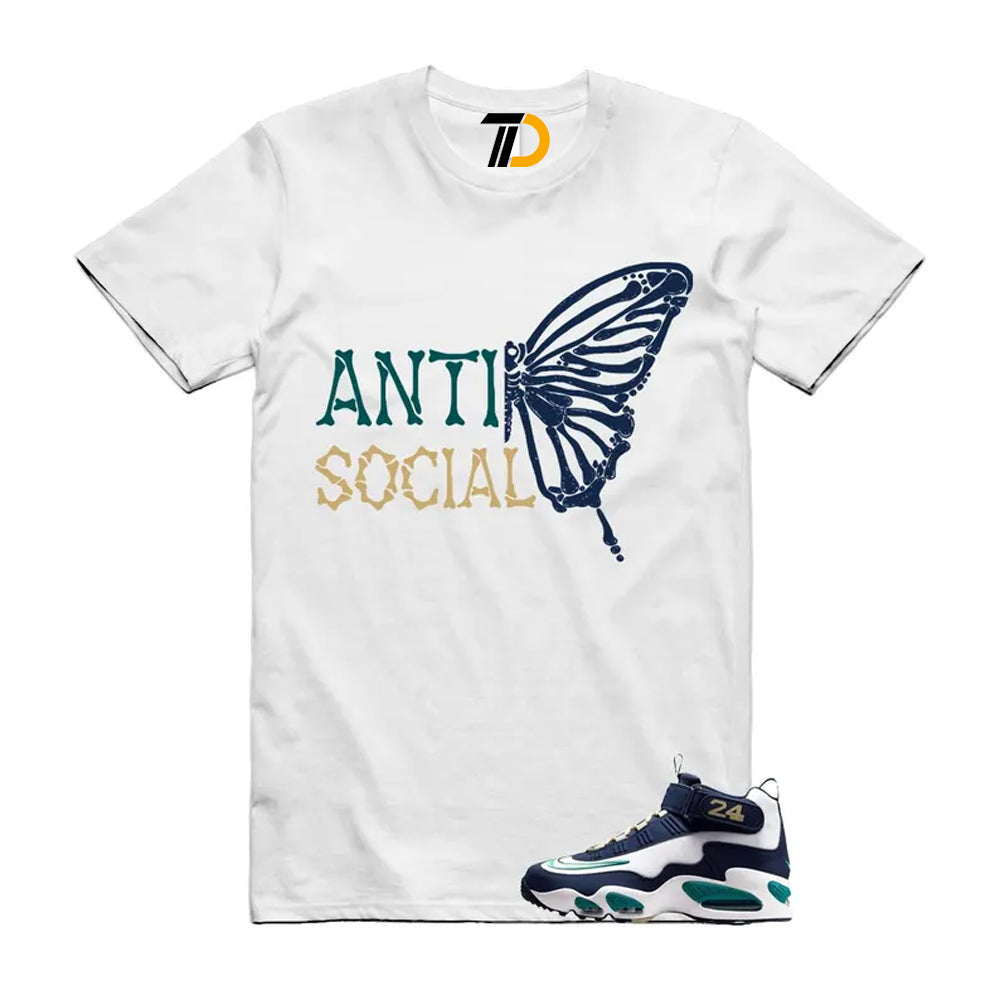 Air Griffey Max 1 Fresh Water Midnight Navy White Team Gold HBCU Swingman Classic Shirt To Match Anti Social Butterfly Streetwear T-Shirt 2026