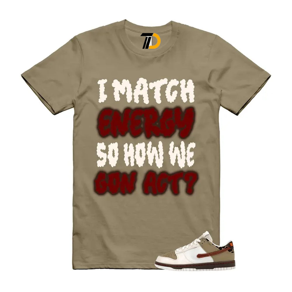 Dunk Khaki Team Red Pearl White Baroque Brown Low Shirt To Match Match Streetwear T-Shirt 2025