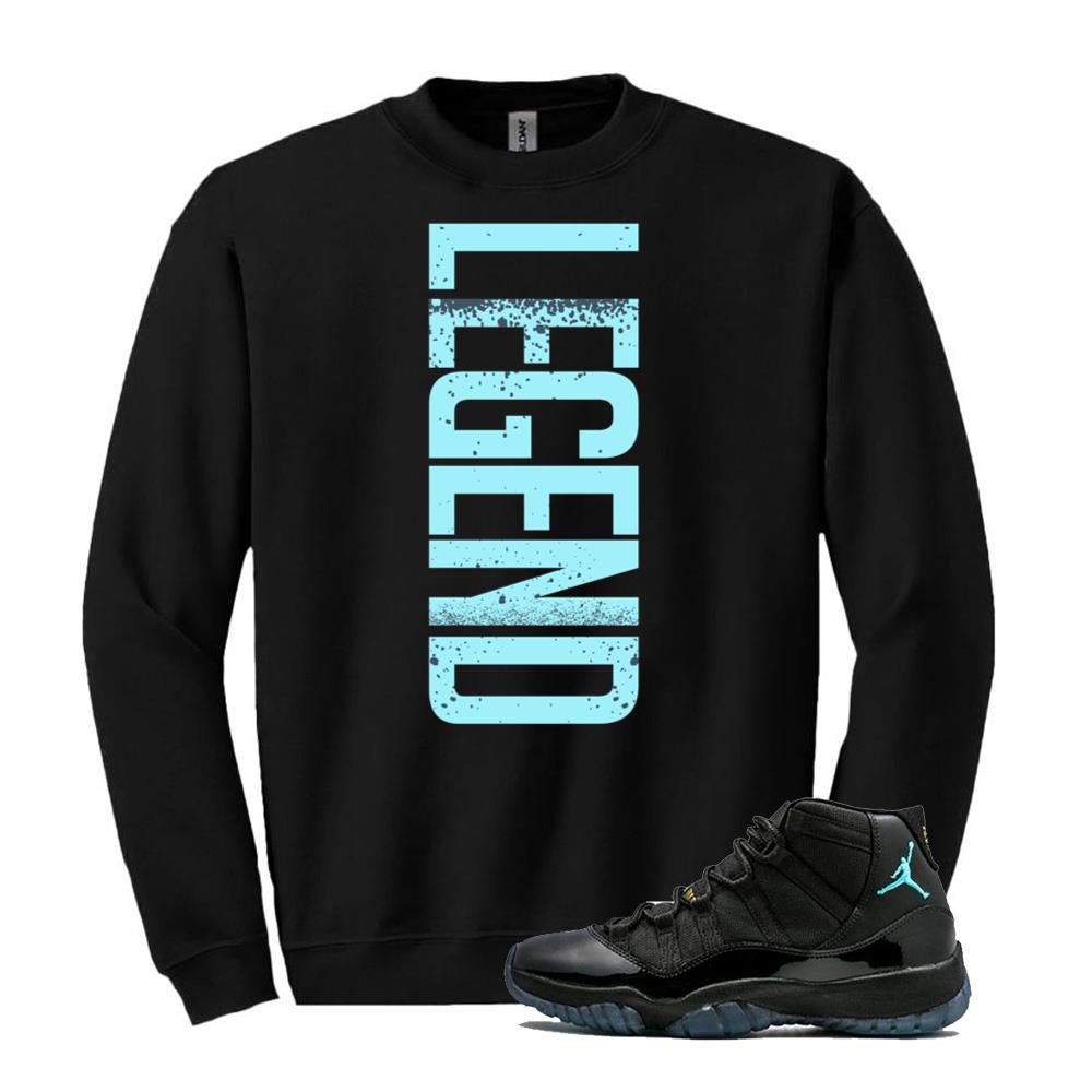 Jordan 11 Retro Legend Blue Sweatshirt To Match Legend Sweatshirt, Match Sneaker Tee 2024