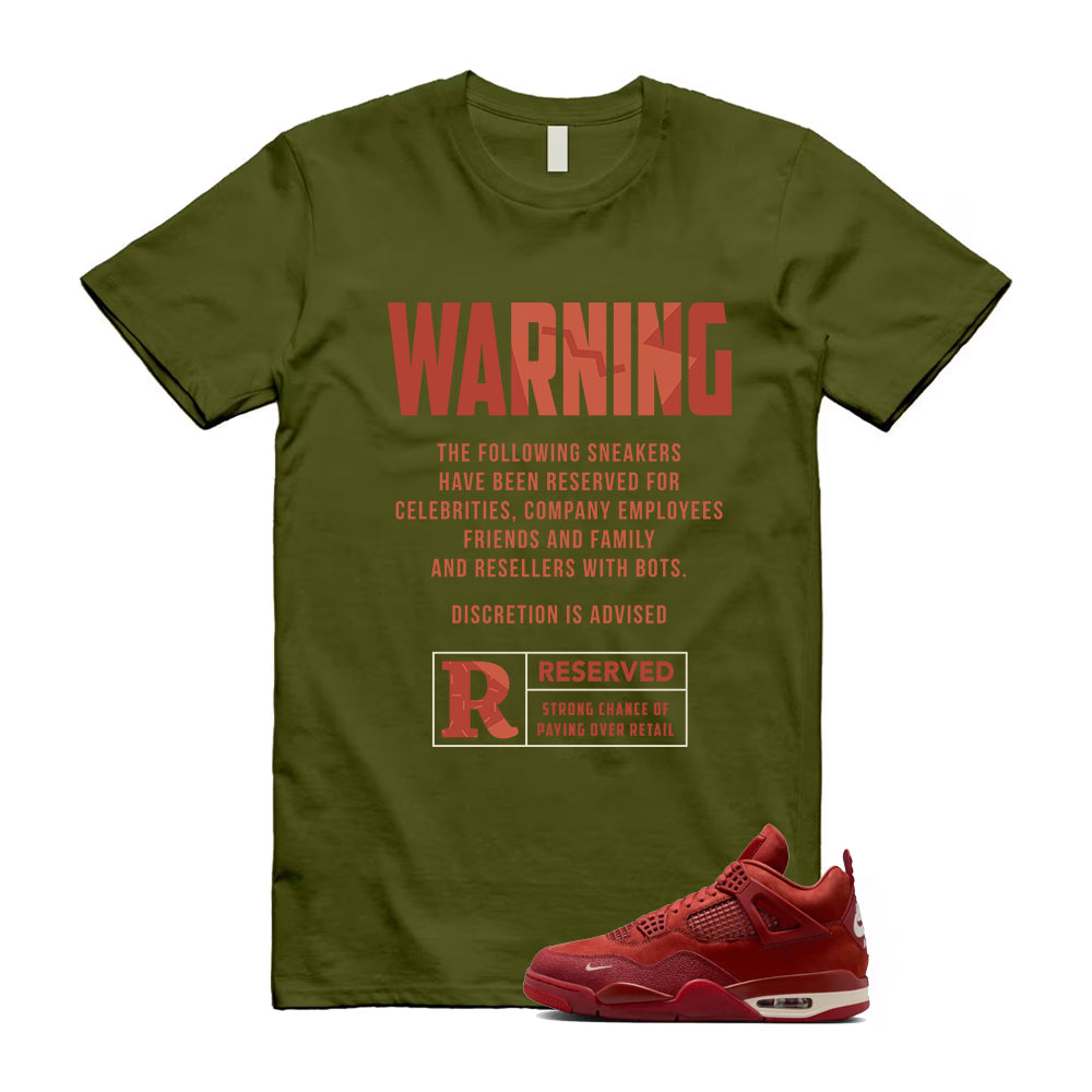 Jordan 4 Brick By Brick Green T Shirt Match Reserved T-Shirt, Match Sneaker Tee 2025