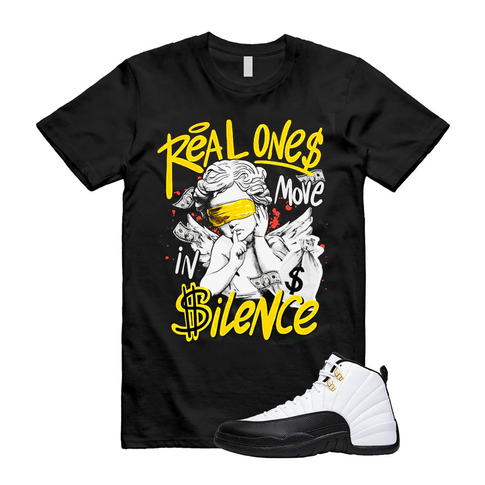 Air Jordan 12 Taxi Real One Move In Silence Shirt to Match, CT8013-170, Match Sneaker Tee