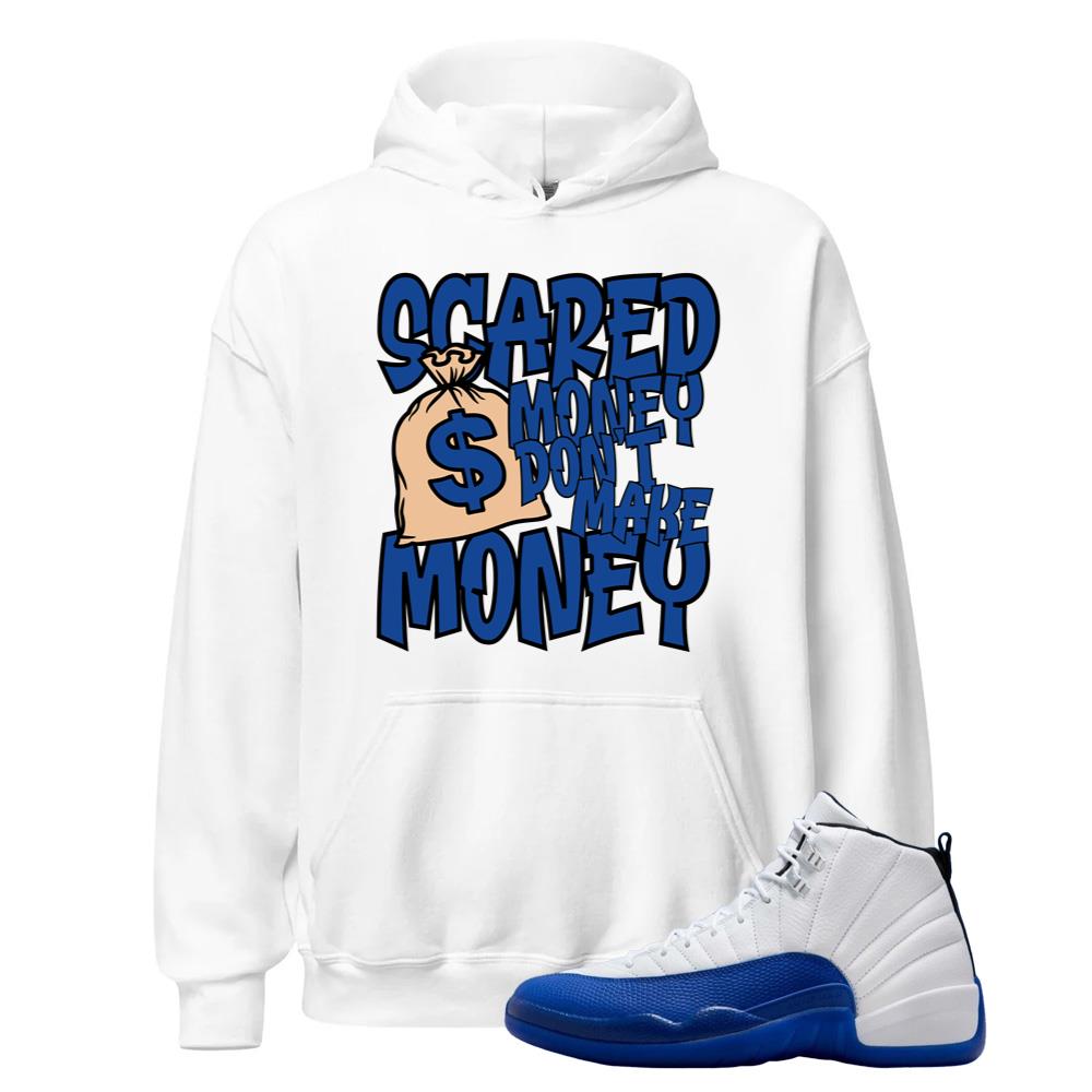 Jordan 12 Retro Blueberry Hoodie To Match Scared Money Hoodie 2024