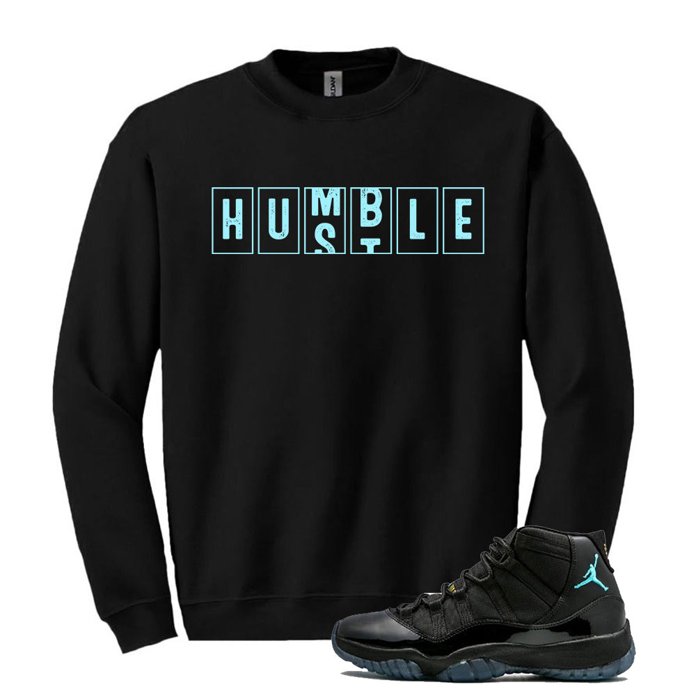 11 Retro Gamma Blue Sweatshirt To Match Humble Hustle Sweatshirt 2025