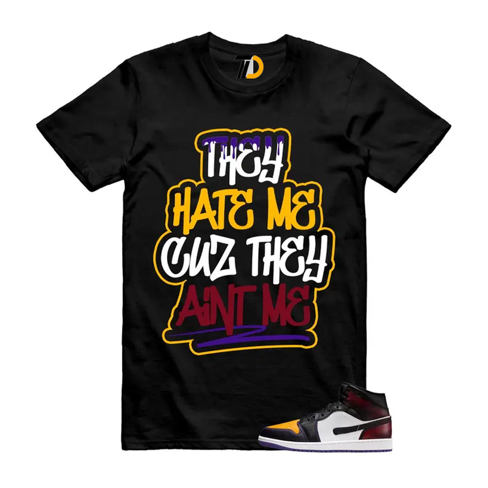 1 LA to Chicago Black White Red Court Purple Yellow Mid Shirt To Match They Hate Me T-Shirt 2026