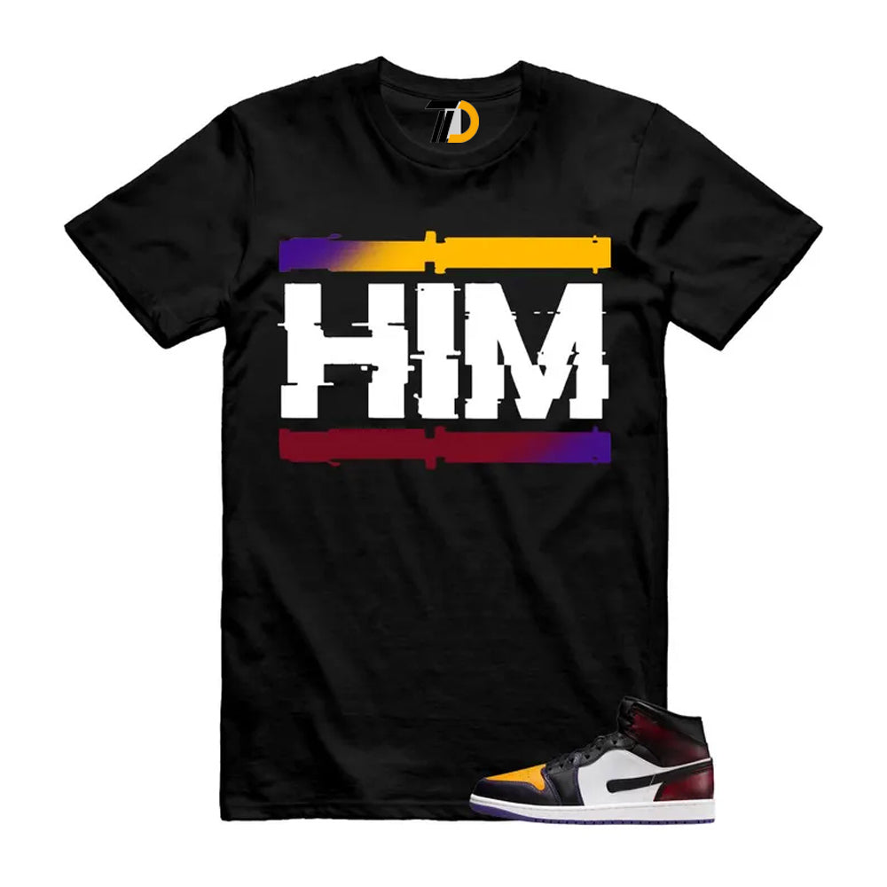 1 LA to Chicago Black White Red Court Purple Yellow Mid Shirt To Match Him T-Shirt 2026