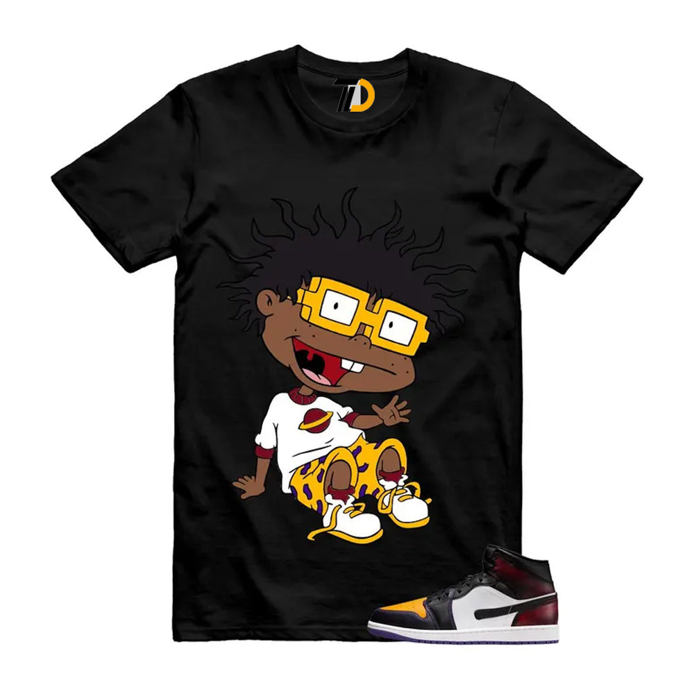 1 LA to Chicago Black White Red Court Purple Yellow Mid Shirt To Match Finster T-Shirt 2026