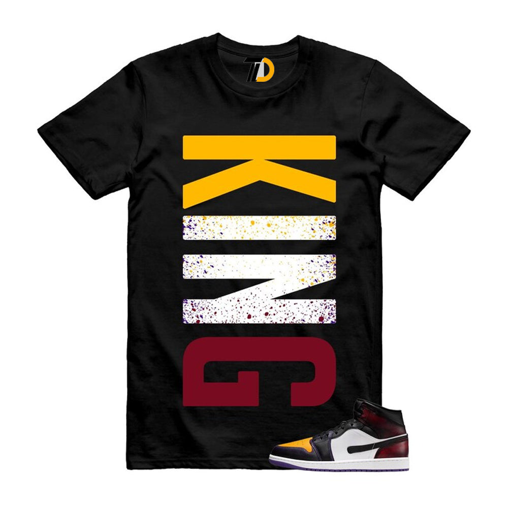 1 LA to Chicago Black White Red Court Purple Yellow Mid Shirt To Match King T-Shirt 2026