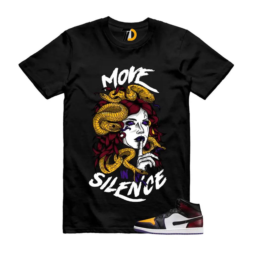1 LA to Chicago Black White Red Court Purple Yellow Mid Shirt To Match Move In Silence T-Shirt 2026