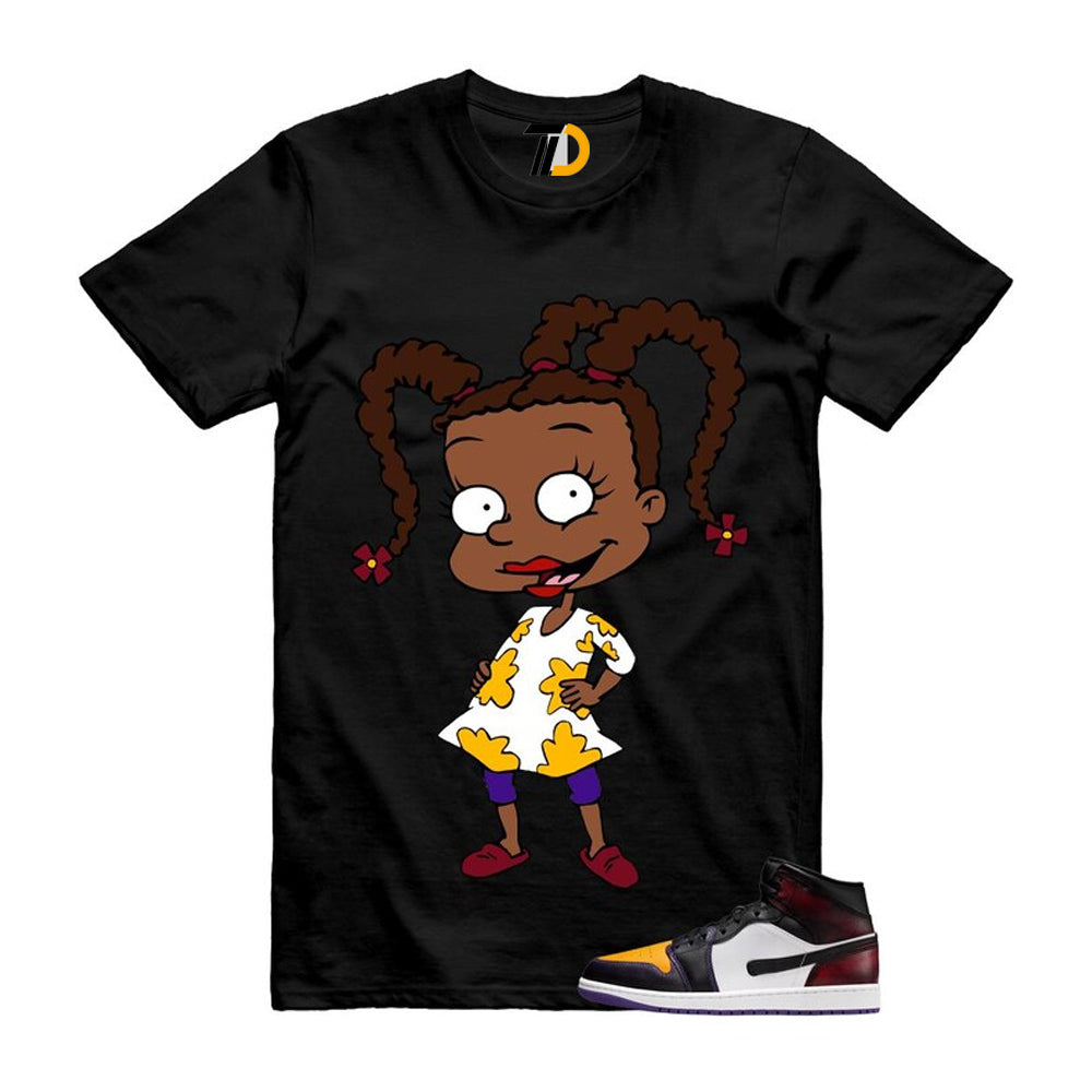 1 LA to Chicago Black White Red Court Purple Yellow Mid Shirt To Match Susie T-Shirt 2026