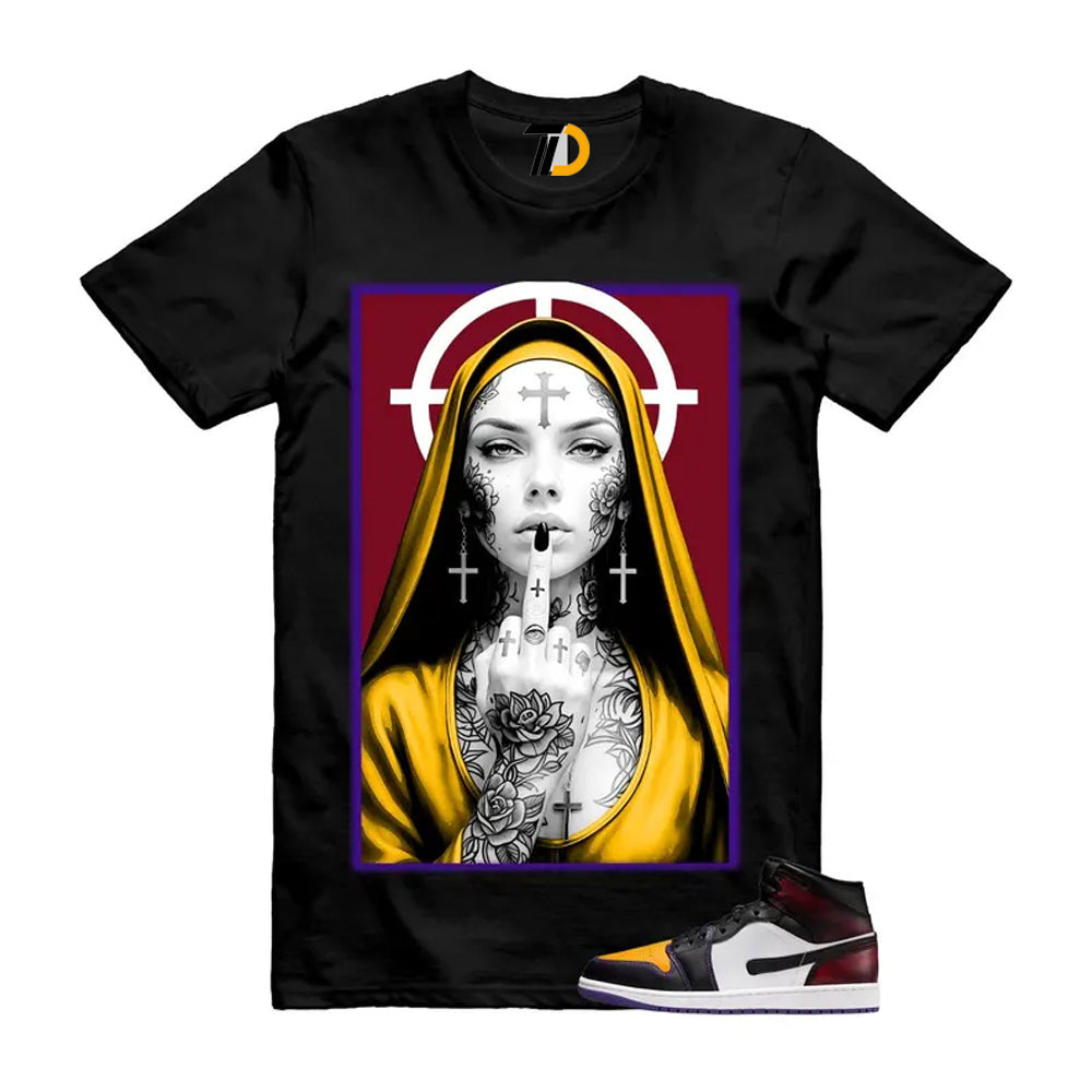 1 LA to Chicago Black White Red Court Purple Yellow Mid Shirt To Match Nun T-Shirt 2026