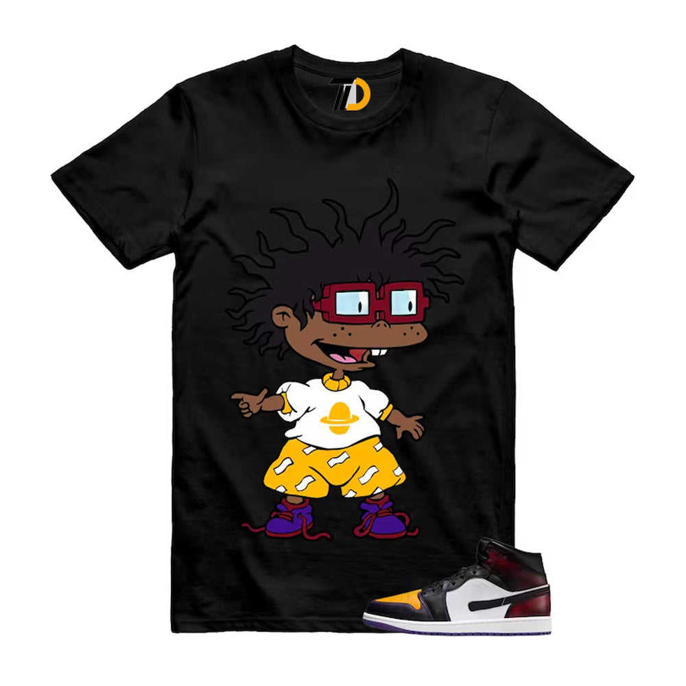 1 LA to Chicago Black White Red Court Purple Yellow Mid Shirt To Match Chuckie T-Shirt 2026