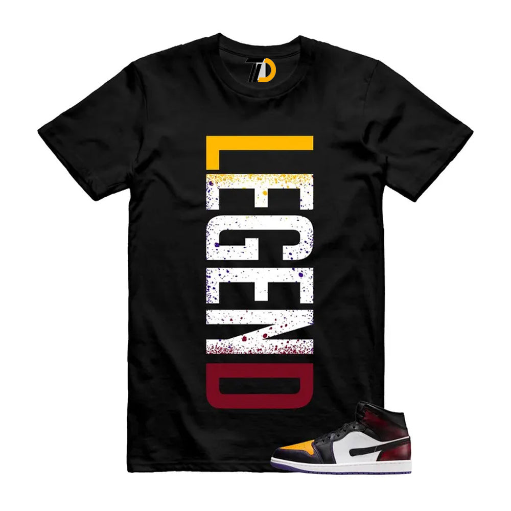 1 LA to Chicago Black White Red Court Purple Yellow Mid Shirt To Match Legend T-Shirt 2026