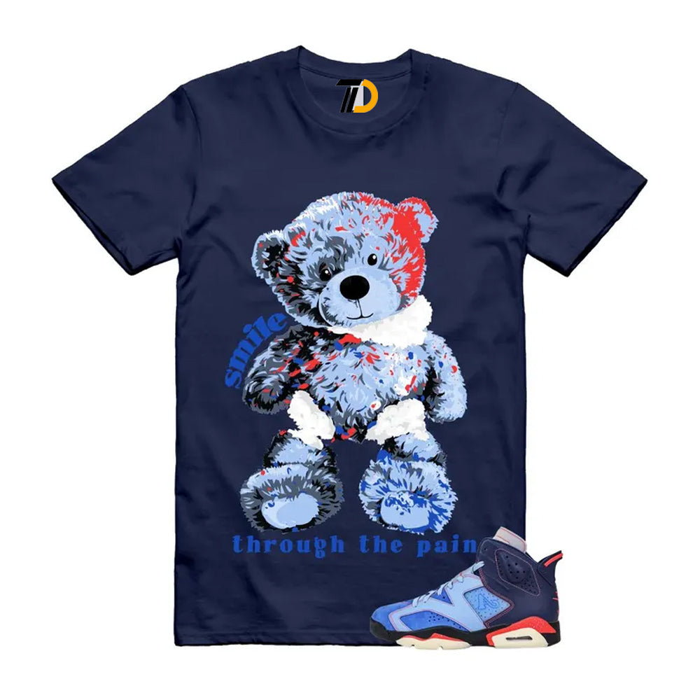 6 Blueberry Awake NY Midnight Navy Infrared 23 Game Shirt To Match Out Here Being Cute T-Shirt 2026
