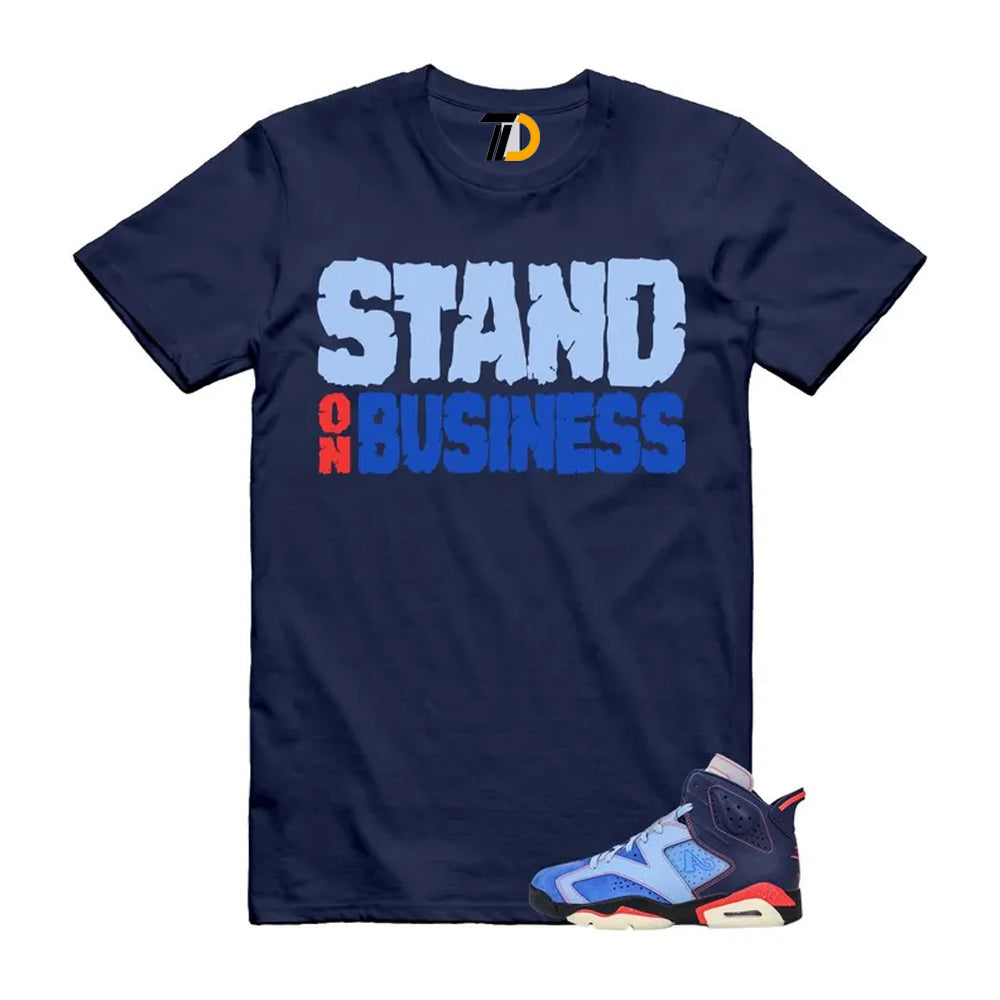 6 Blueberry Awake NY Midnight Navy Infrared 23 Game Shirt To Match Stand On Business T-Shirt 2026
