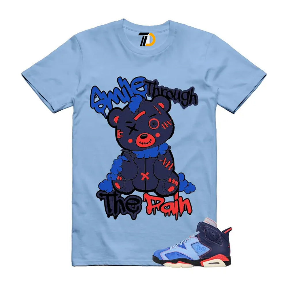 6 Blueberry Awake NY Midnight Navy Infrared 23 Game Shirt To Match Smile Through The Pain T-Shirt 2026