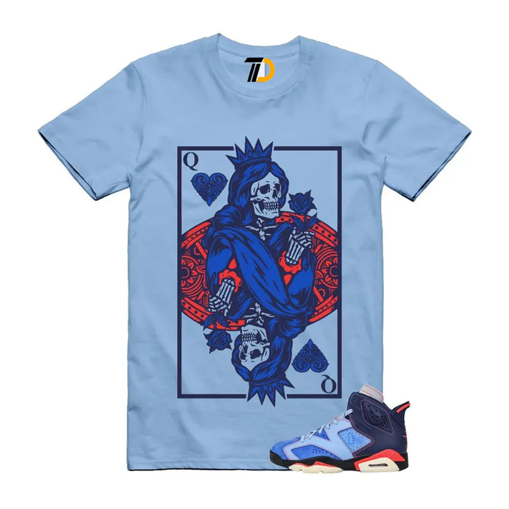 6 Blueberry Awake NY Midnight Navy Infrared 23 Game Shirt To Match Queen Card T-Shirt 2026