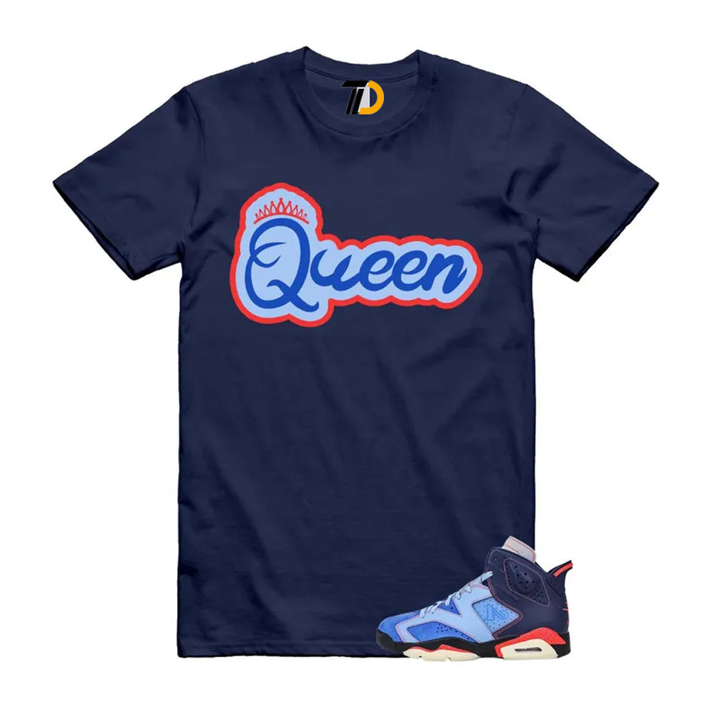 6 Blueberry Awake NY Midnight Navy Infrared 23 Game Shirt To Match Queen T-Shirt 2026