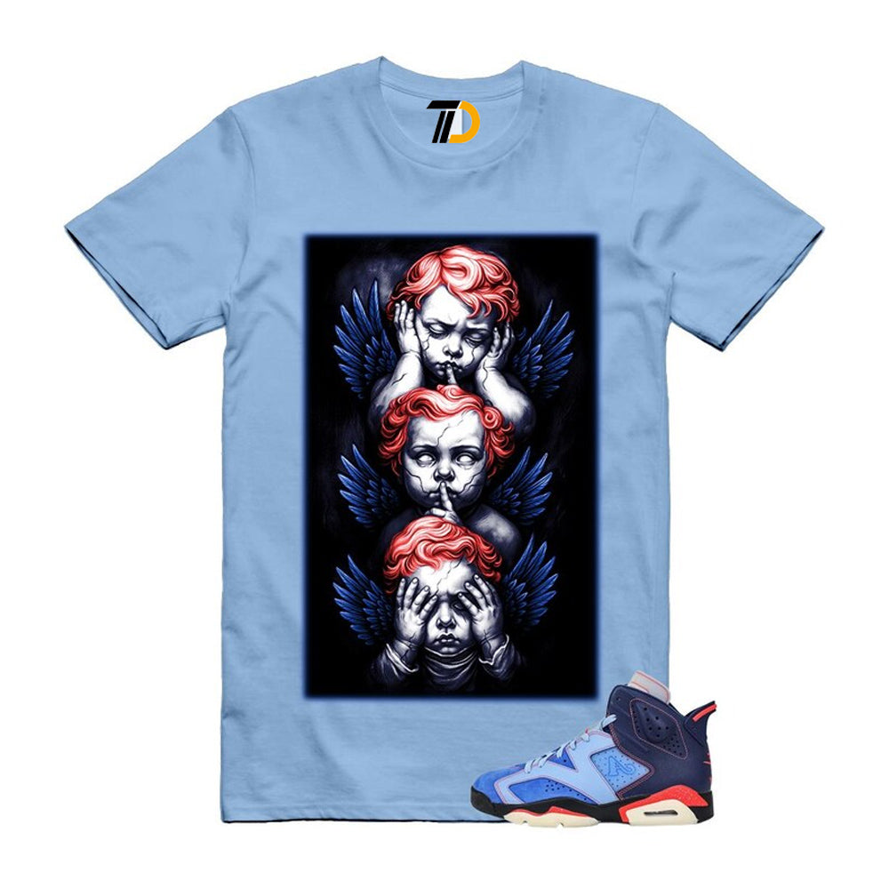 6 Blueberry Awake NY Midnight Navy Infrared 23 Game Shirt To Match No Evil T-Shirt 2026